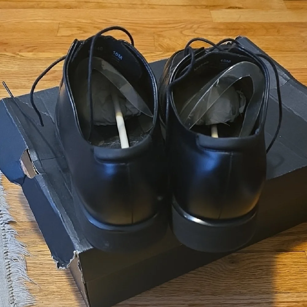 Rockport Black Leather Oxford Shoes - Picture 4 of 5